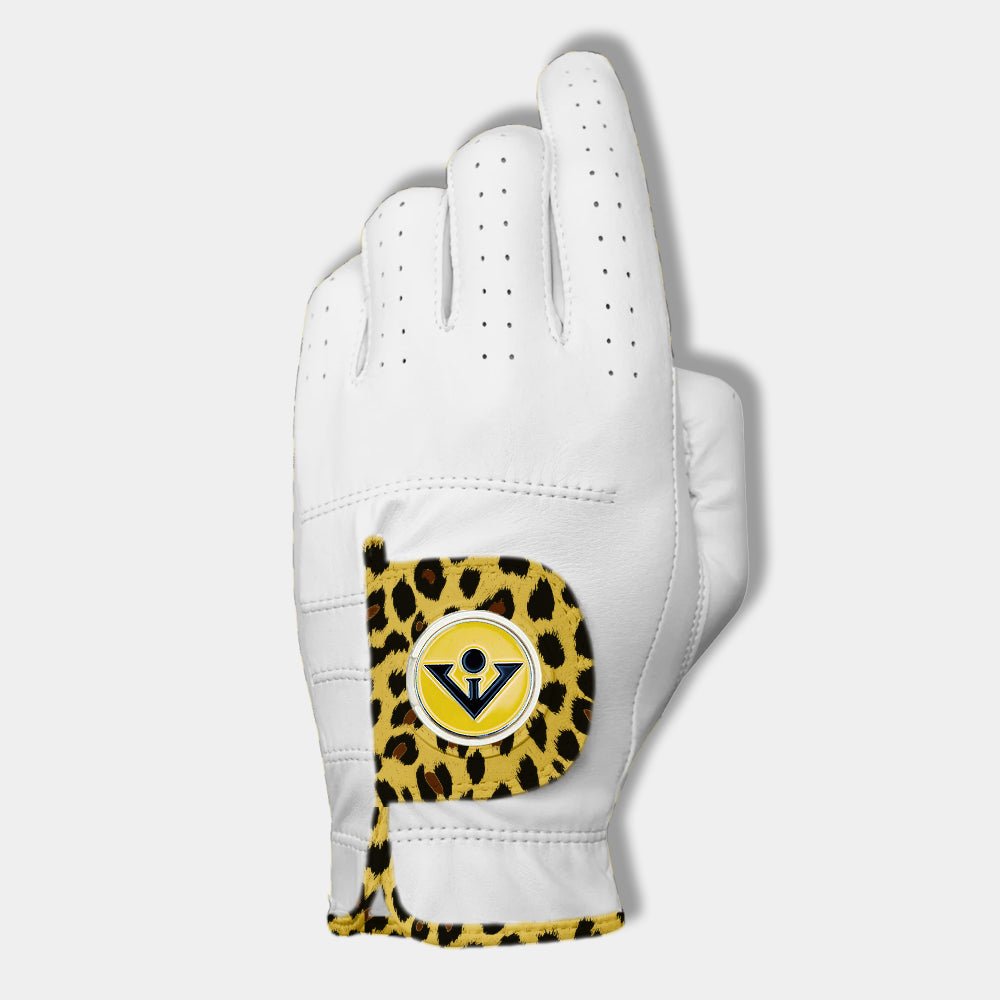 Women's Cheetah print golf glove by VivanTee Golf.