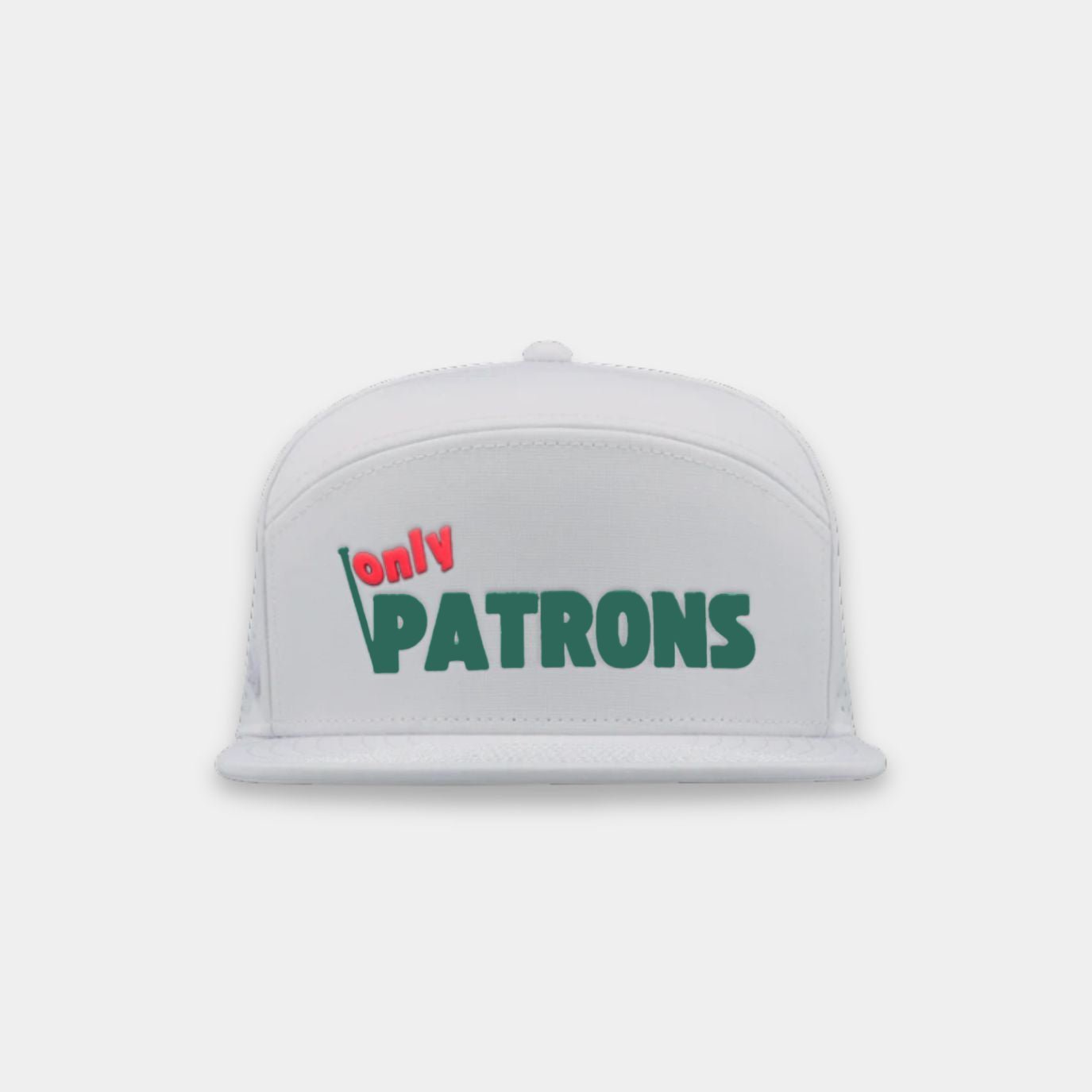 Flat Bill 6 Panel Golf Hat