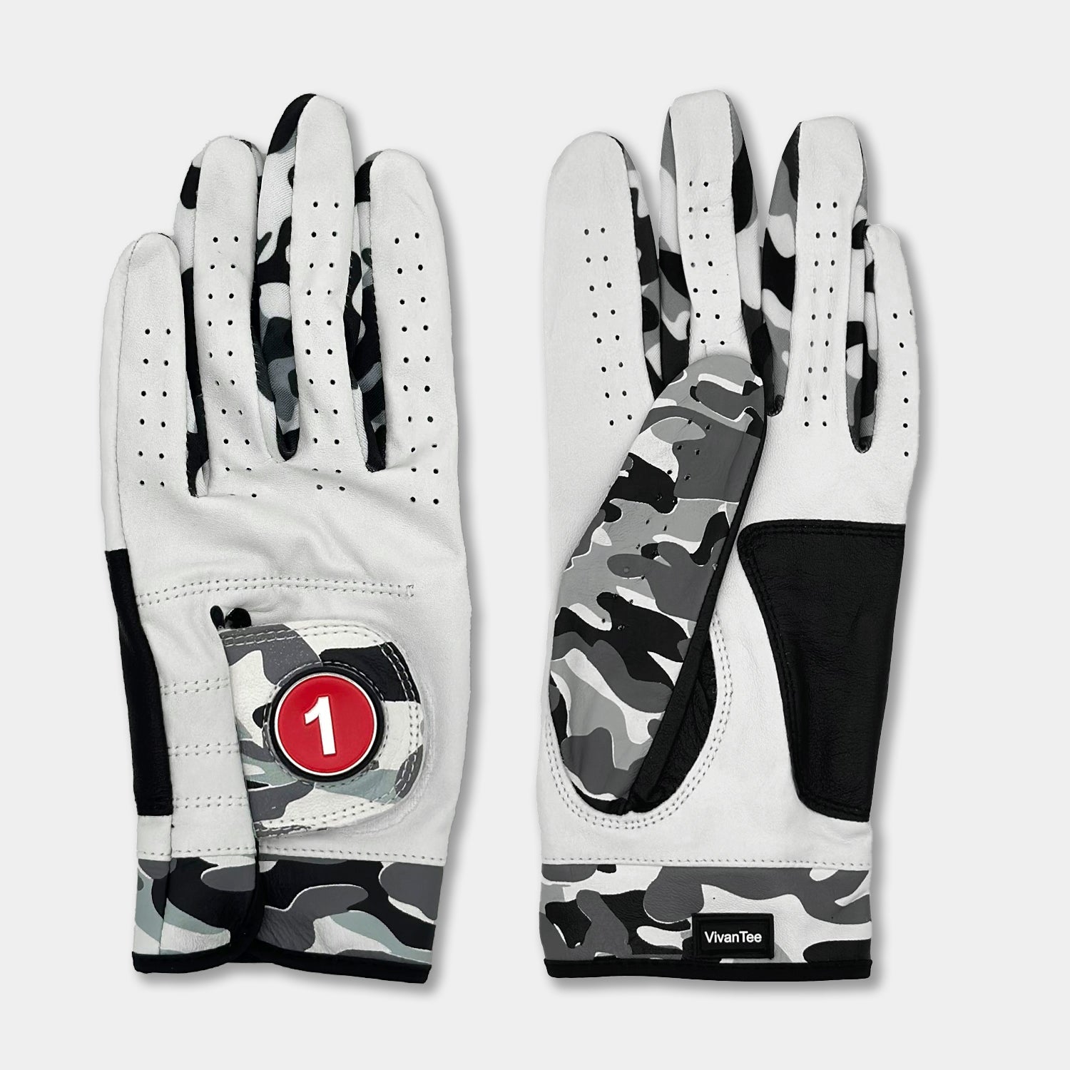 Men's Gowanus Ghost Camo Golf Glove by VivanTee Golf