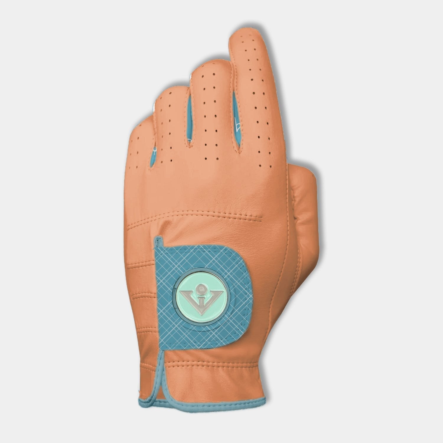 Women's coral Golf Glove, Harlem Heritage by VivanTee Golf.
