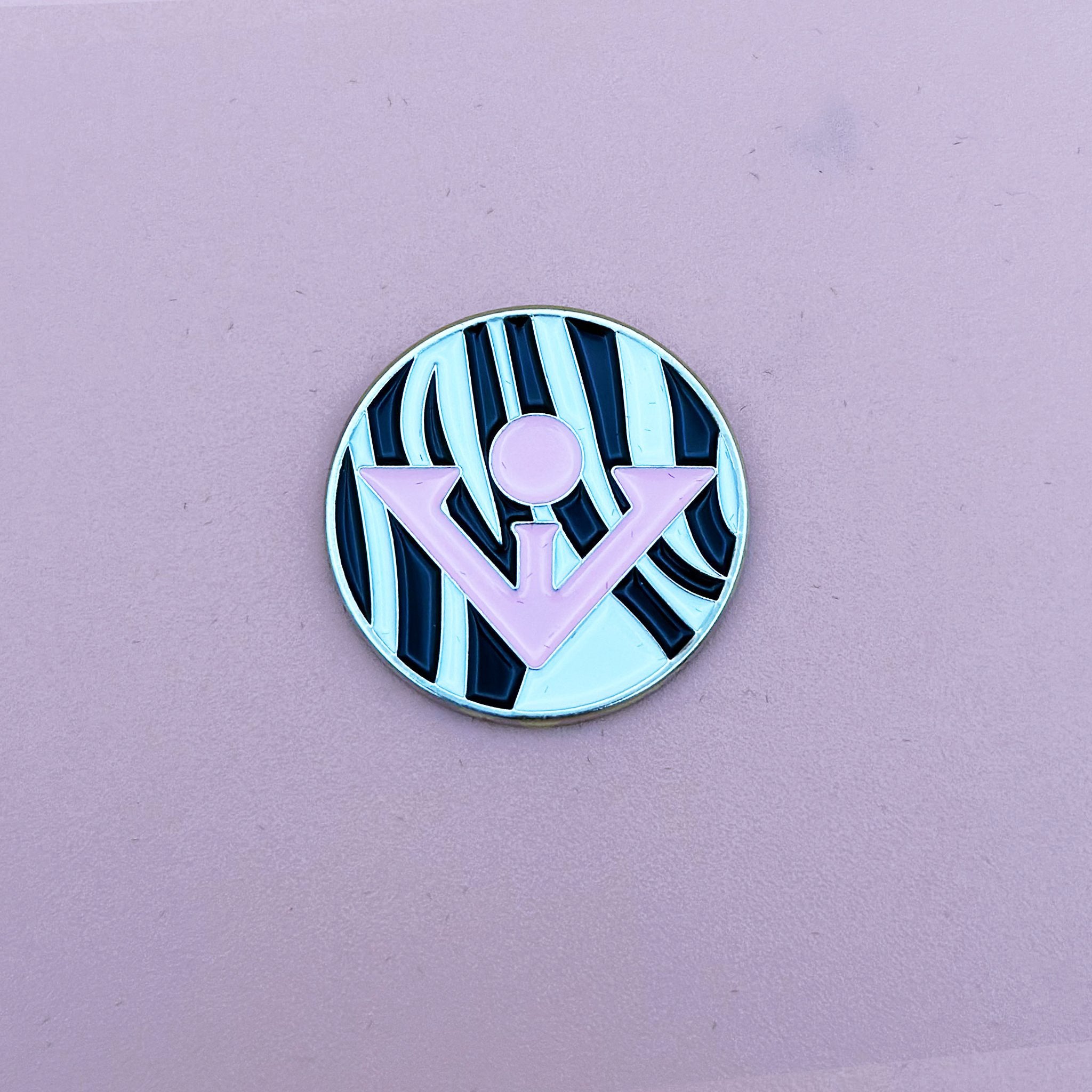 Zebra Safari magnetic golf ball marker