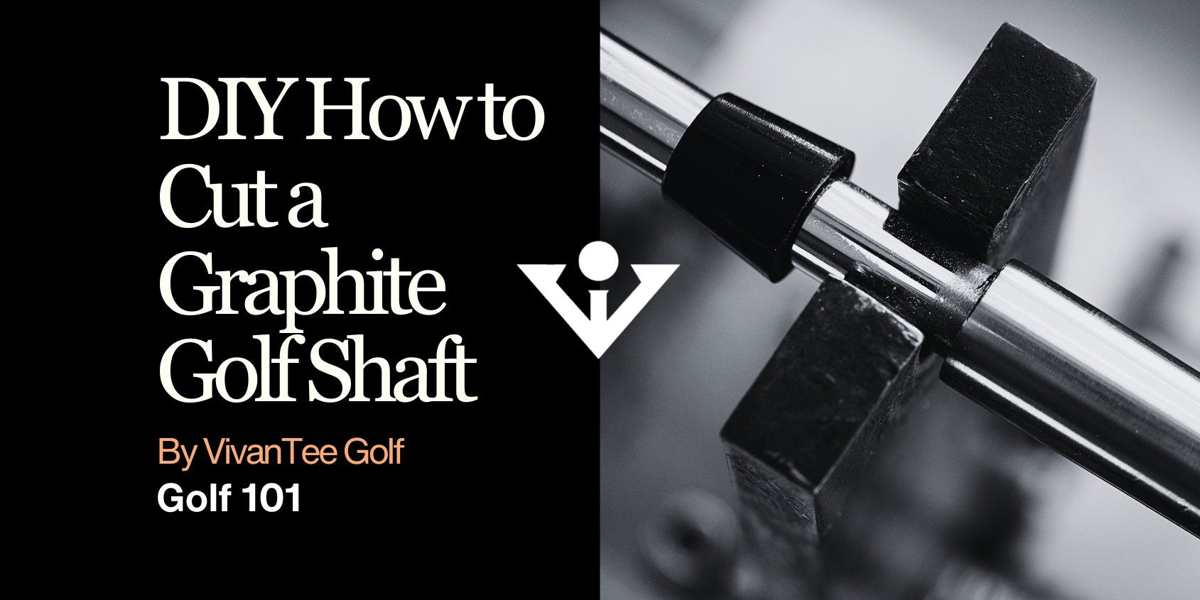 How to cut a graphite golf shaft guide, image of a steel golf shaft.