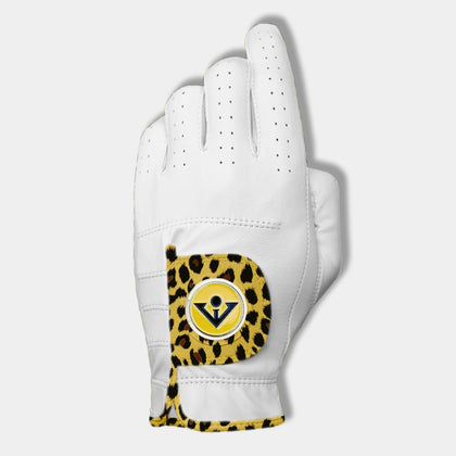 Women's Cheetah print golf glove by VivanTee Golf.