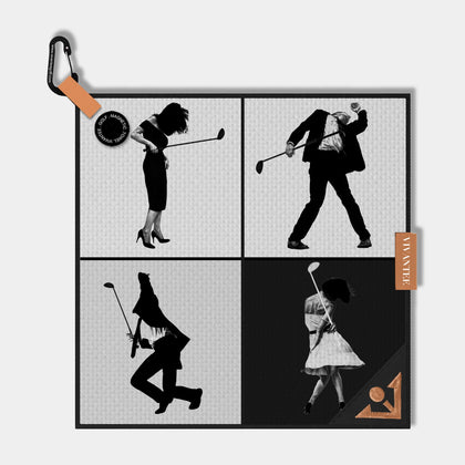 Metro Moves | Black Magnetic Golf Towel