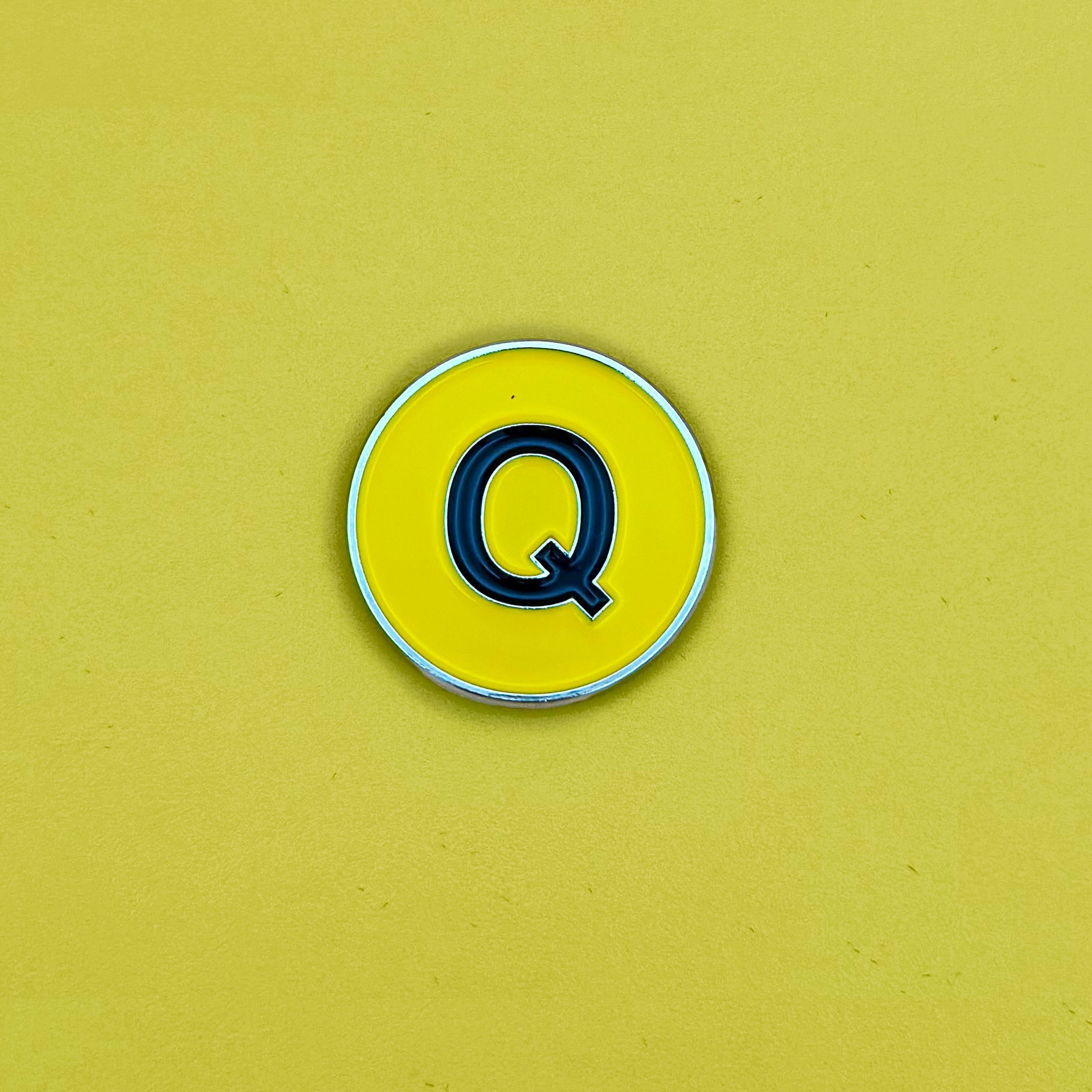 Front view of Q Train Magnetic Golf Ball Marker