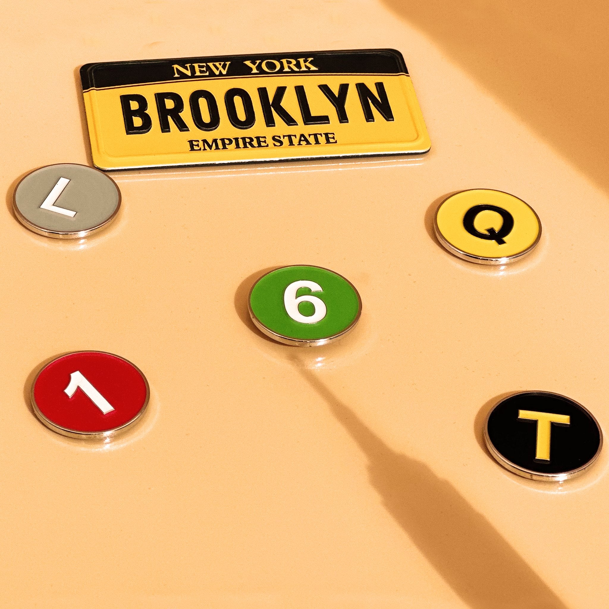 NYC Subway Lines Magnetic Golf Ball Markers | Unique Golf Ball Markers for your golf glove